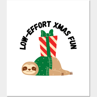 Low-Effort Xmas Fun, Christmas, Holiday humor Posters and Art